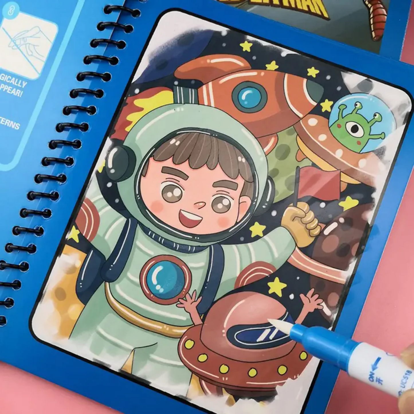 MagicWater™ - Libro reutilizable para niños, que se pinta con agua
