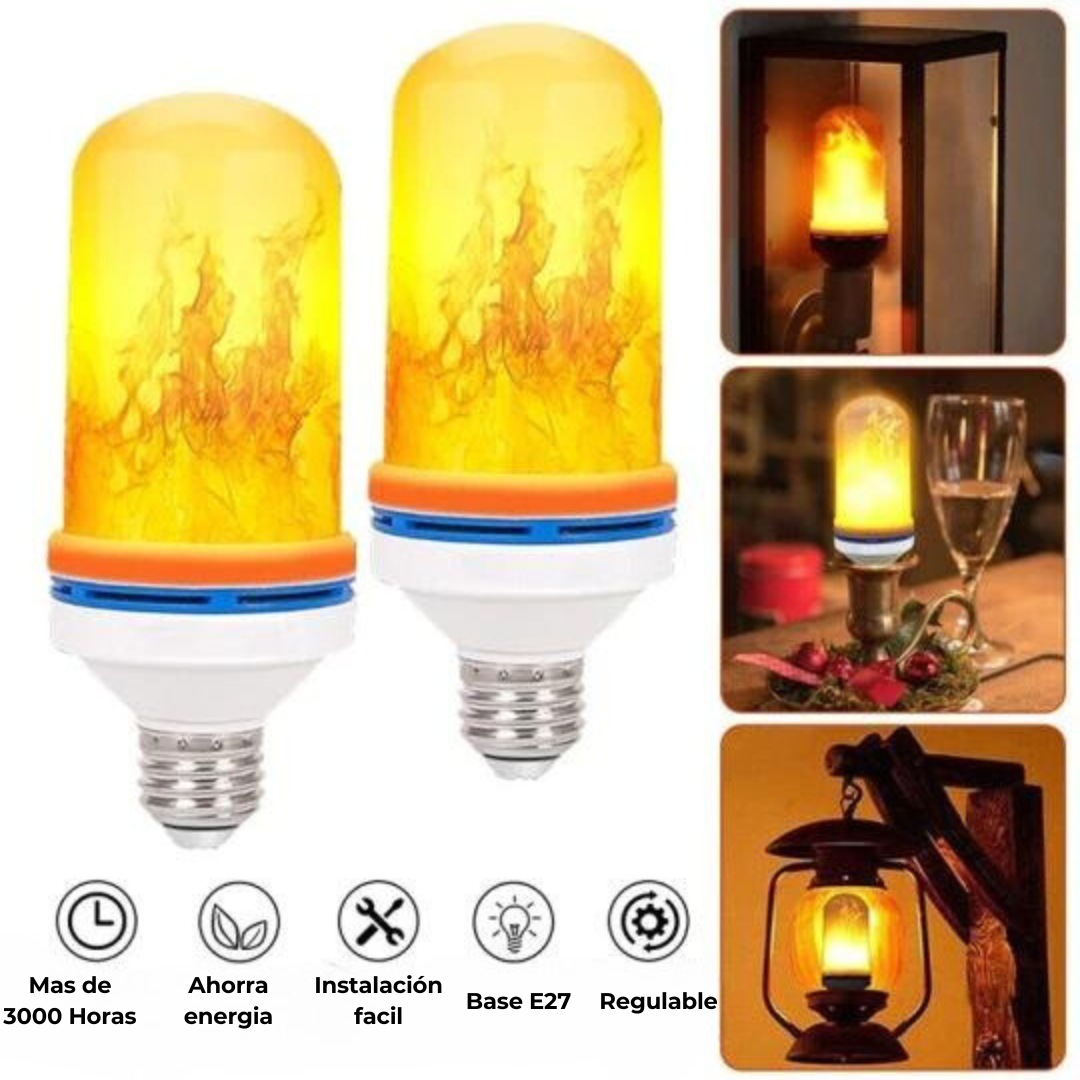 Flame™ - Luz LED con efecto de llama | Oferta Exclusiva 2x1