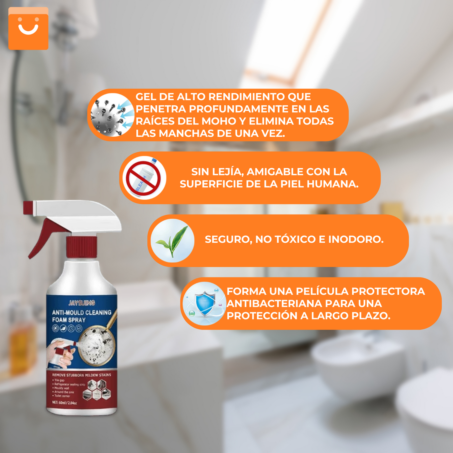 MoldVanish™ - removedor de moho de múltiples superficies