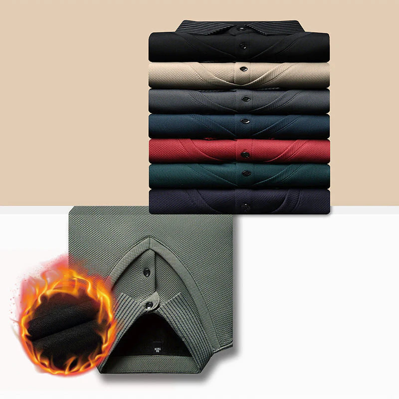 PrimeStripe™ - Sueter a rayas con solapas de dos piezas