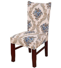Beige floreado azul