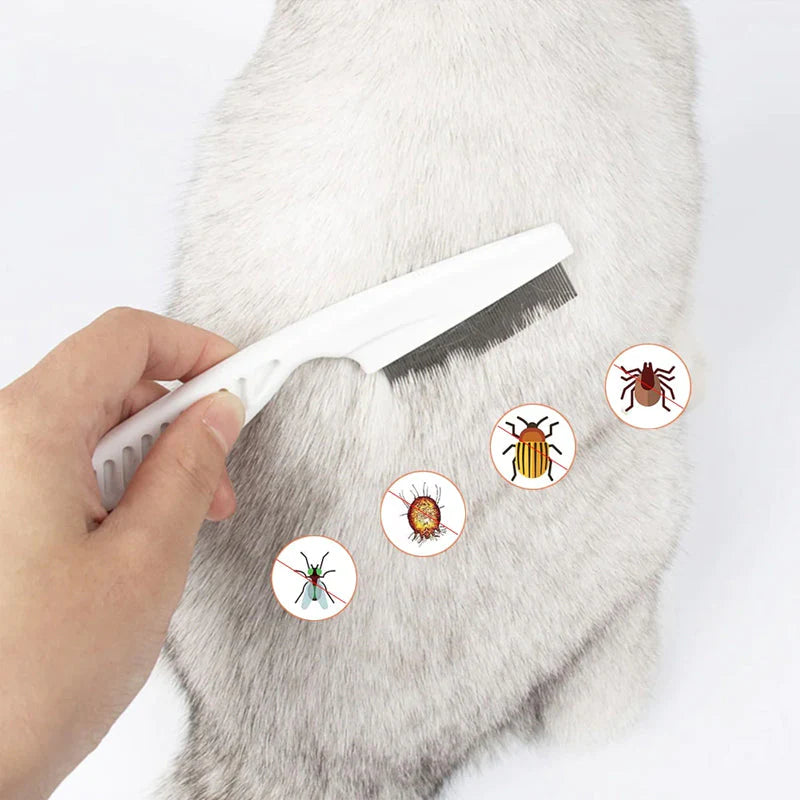 Pulbos™ - Peine anti pulgas y anti manchas para mascotas