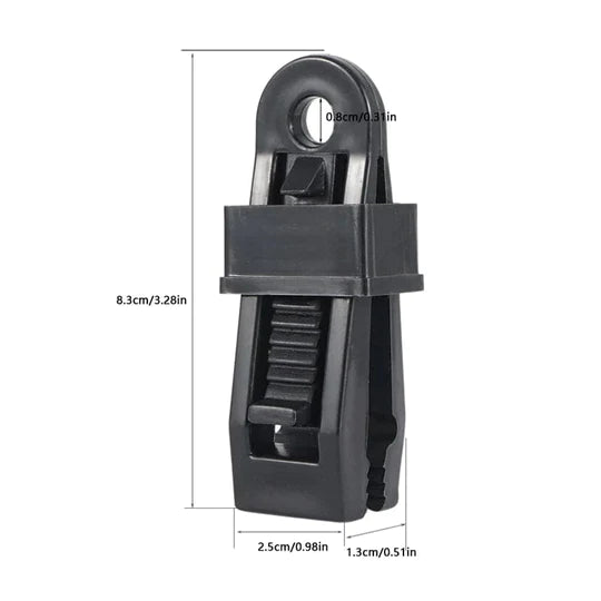 Safeblock™ - 10 garradorres con bloqueo resistente para lona y tela de sombra