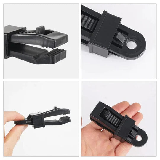 Safeblock™ - 10 garradorres con bloqueo resistente para lona y tela de sombra