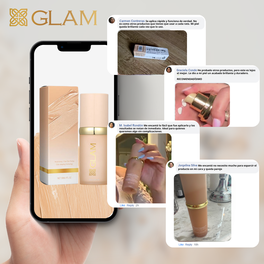 GLAM™ - BASE DE MAQUILLAJE 4 EN 1