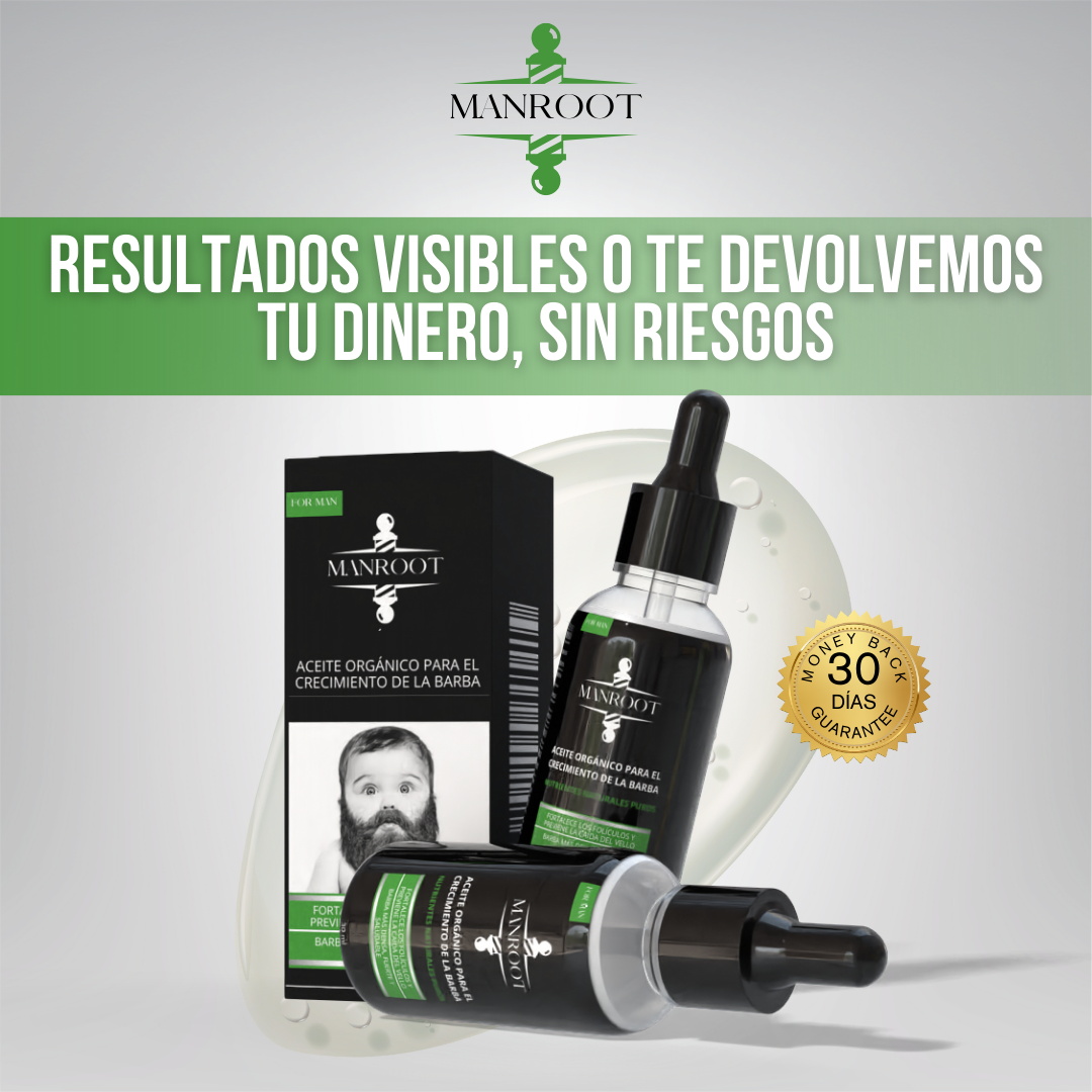 Manroot™ - Barba más densa, fuerte y saludable, naturalmente