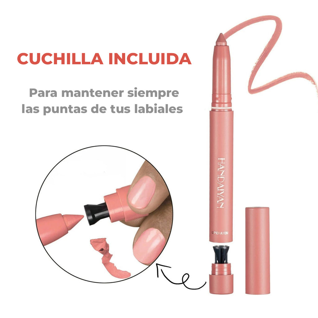 Divine™ - Set de 6 labiales voluminizadores a prueba de agua