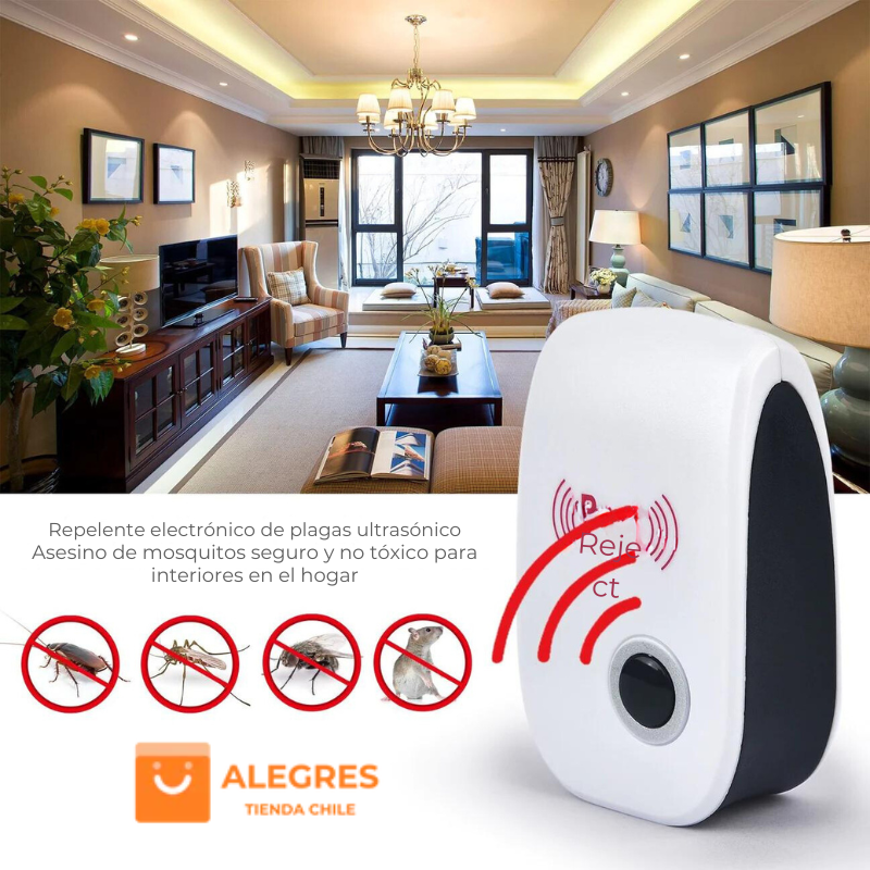 UltraShield Pro™ - Ahuyentador Ultrasónico Roedores e Insectos