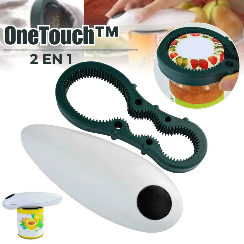 OneTouch™ - ABRELATAS ELECTRICO + DESTAPADOR REGALO