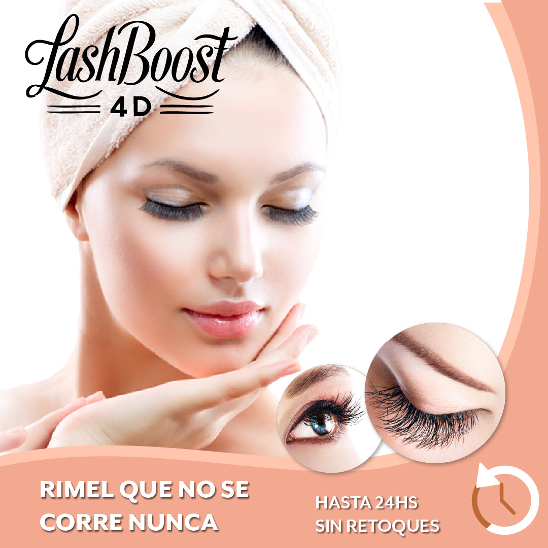 LashBoost 4D™ - Rimel de volumen extremo y alargamiento inmediato