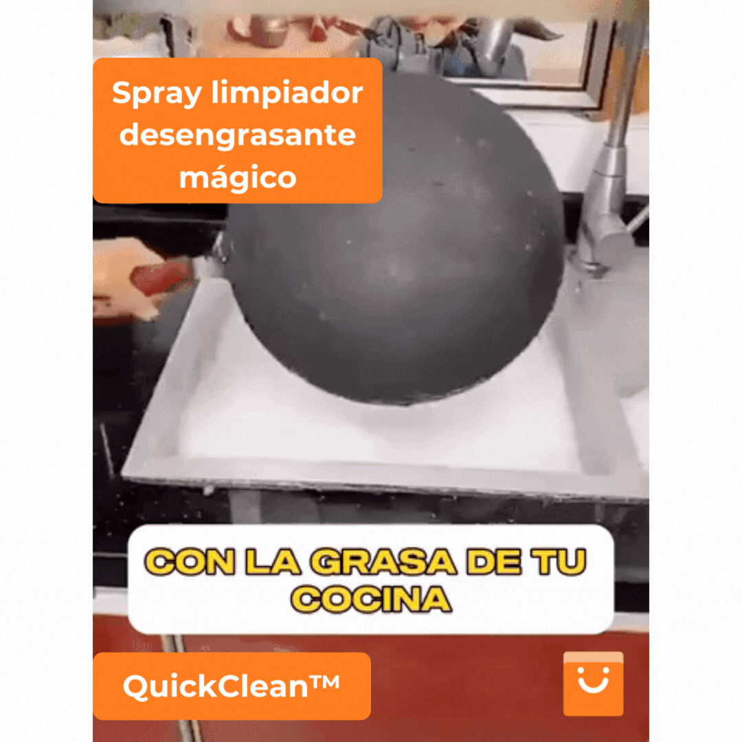 QuickClean™ - Spray limpiador desengrasante mágico