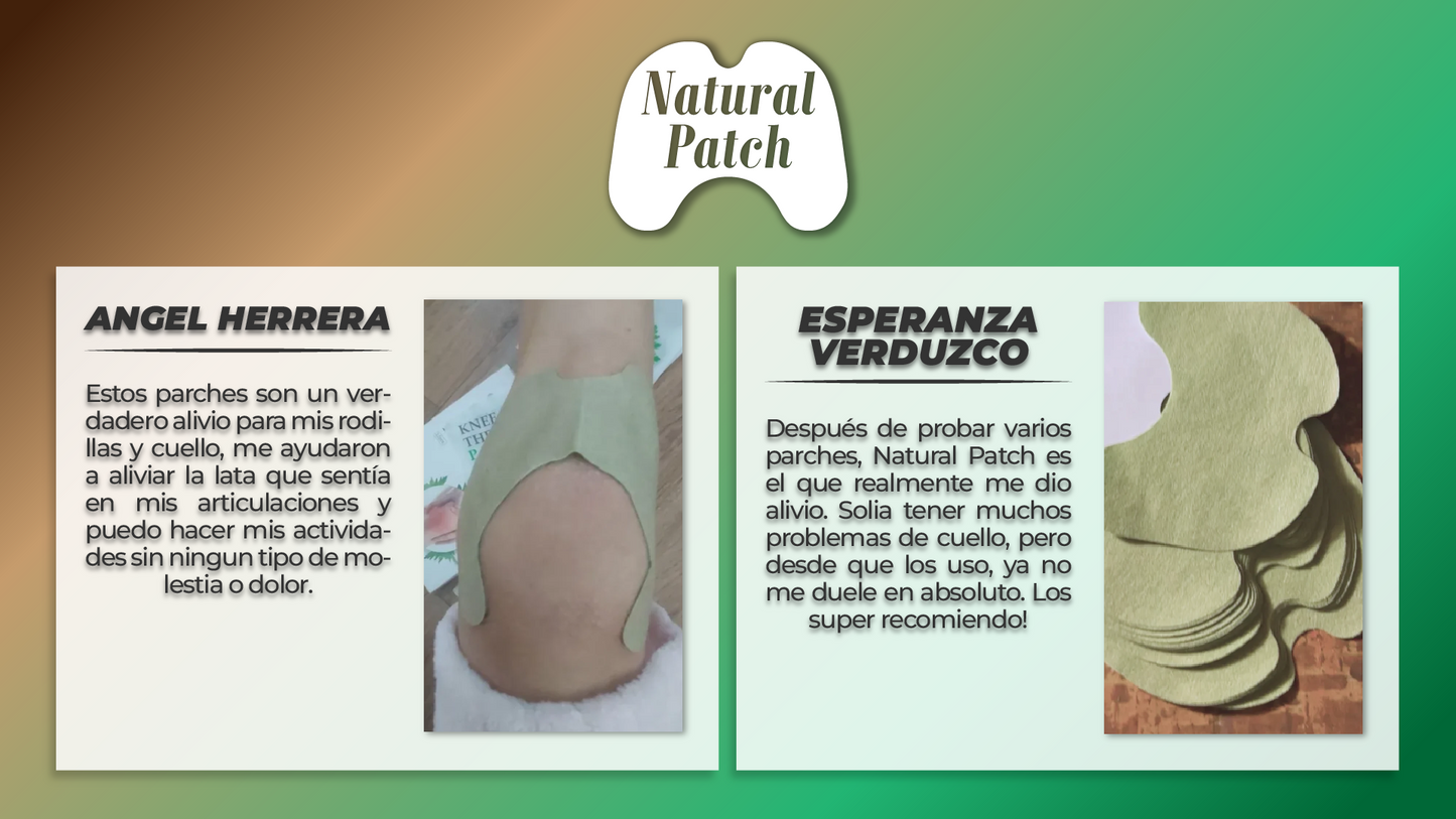 NaturalPatch™ - PARCHES PARA ALIVIAR DOLOR 100% NATURALES