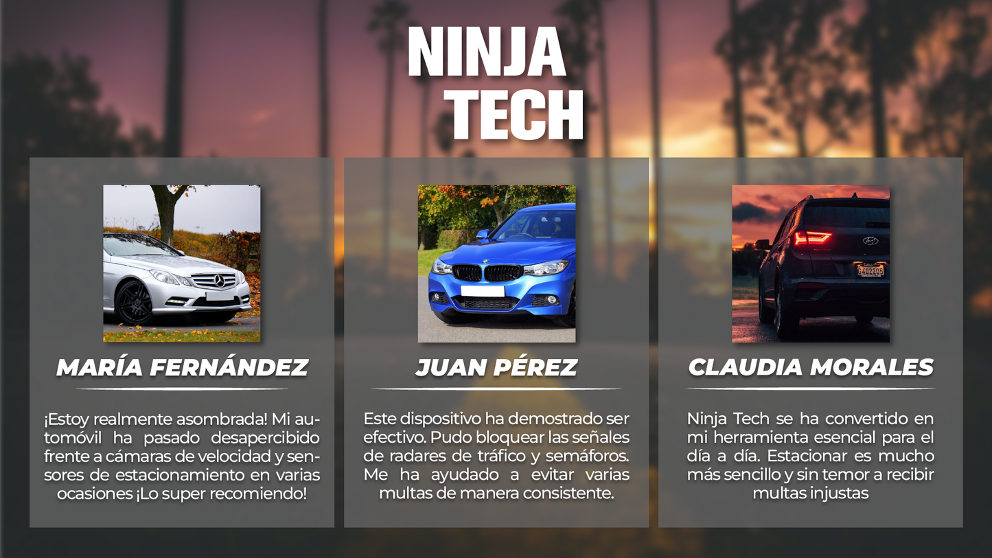 NinjaTech™- BLOQUEADOR DE RADARES PARA AUTOS