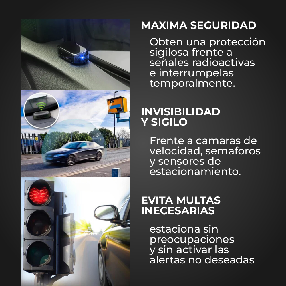 NinjaTech™- BLOQUEADOR DE RADARES PARA AUTOS
