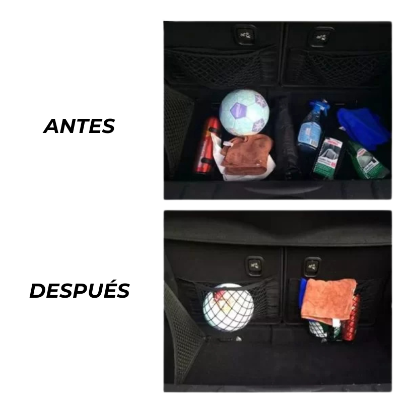 TidyRide™ - Organizador con malla elástica para maletera de autos