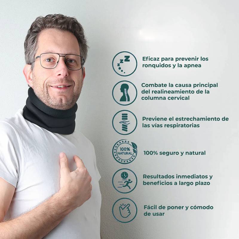 NeckSupport™ – Adiós ronquidos, hola descanso