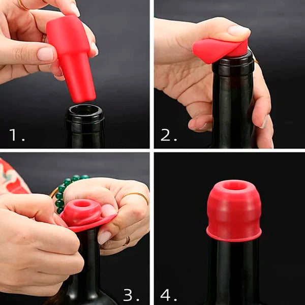 VineGuard™ - Tapones de silicona para botellas de vino