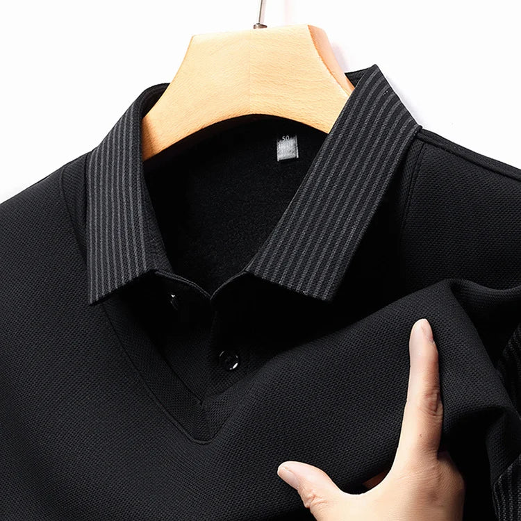 PrimeStripe™ - Sueter a rayas con solapas de dos piezas