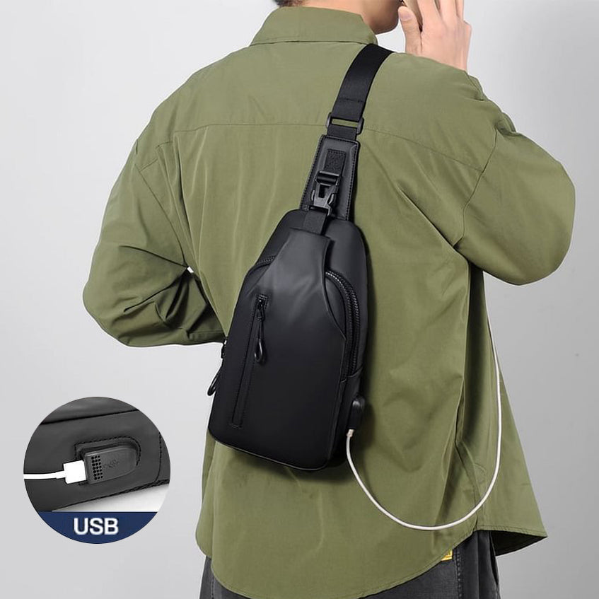 WeatherWise™ - Bolso impermeable de cuero premium