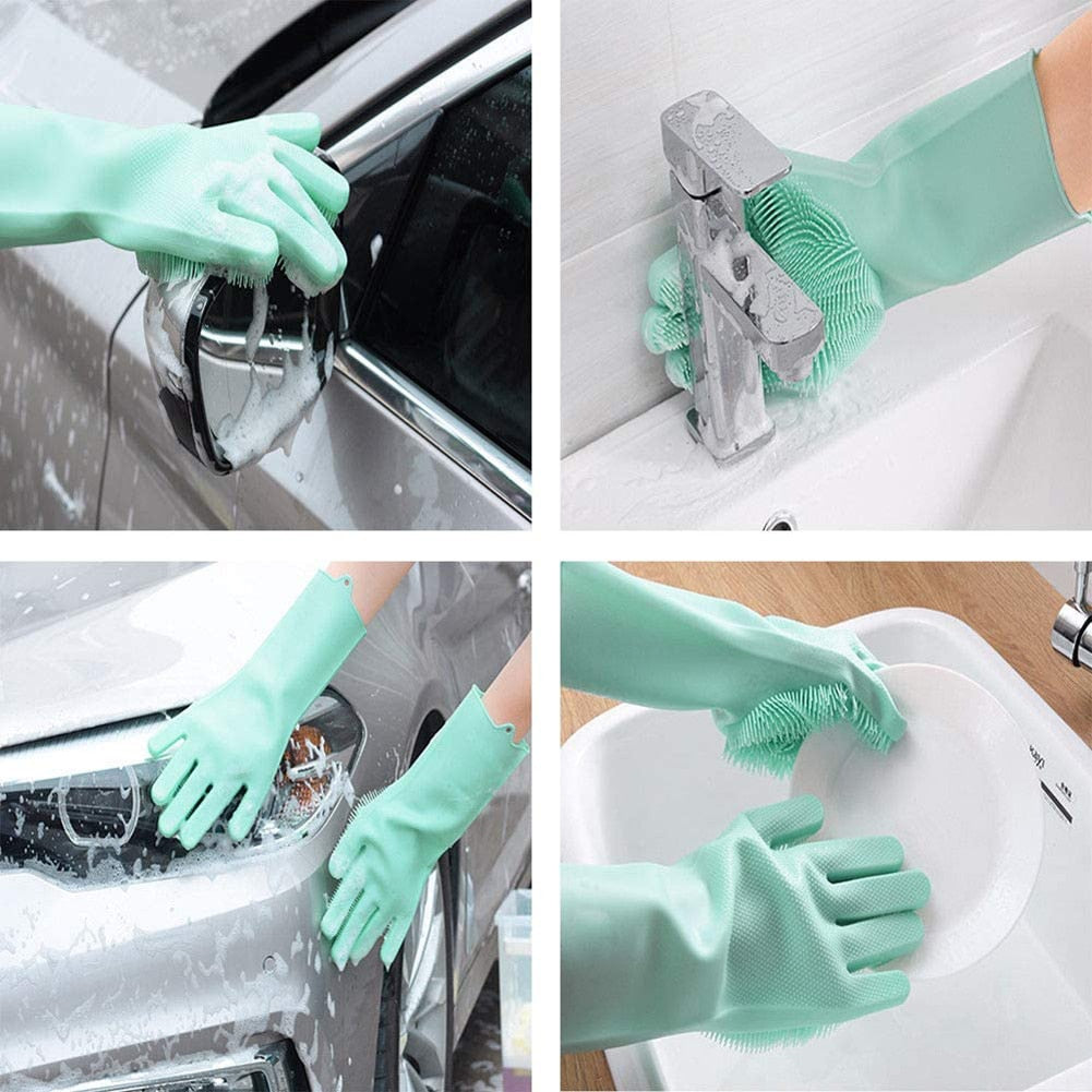 WashinGloves™ - guantes de goma de silicona para limpieza de lavavajillas