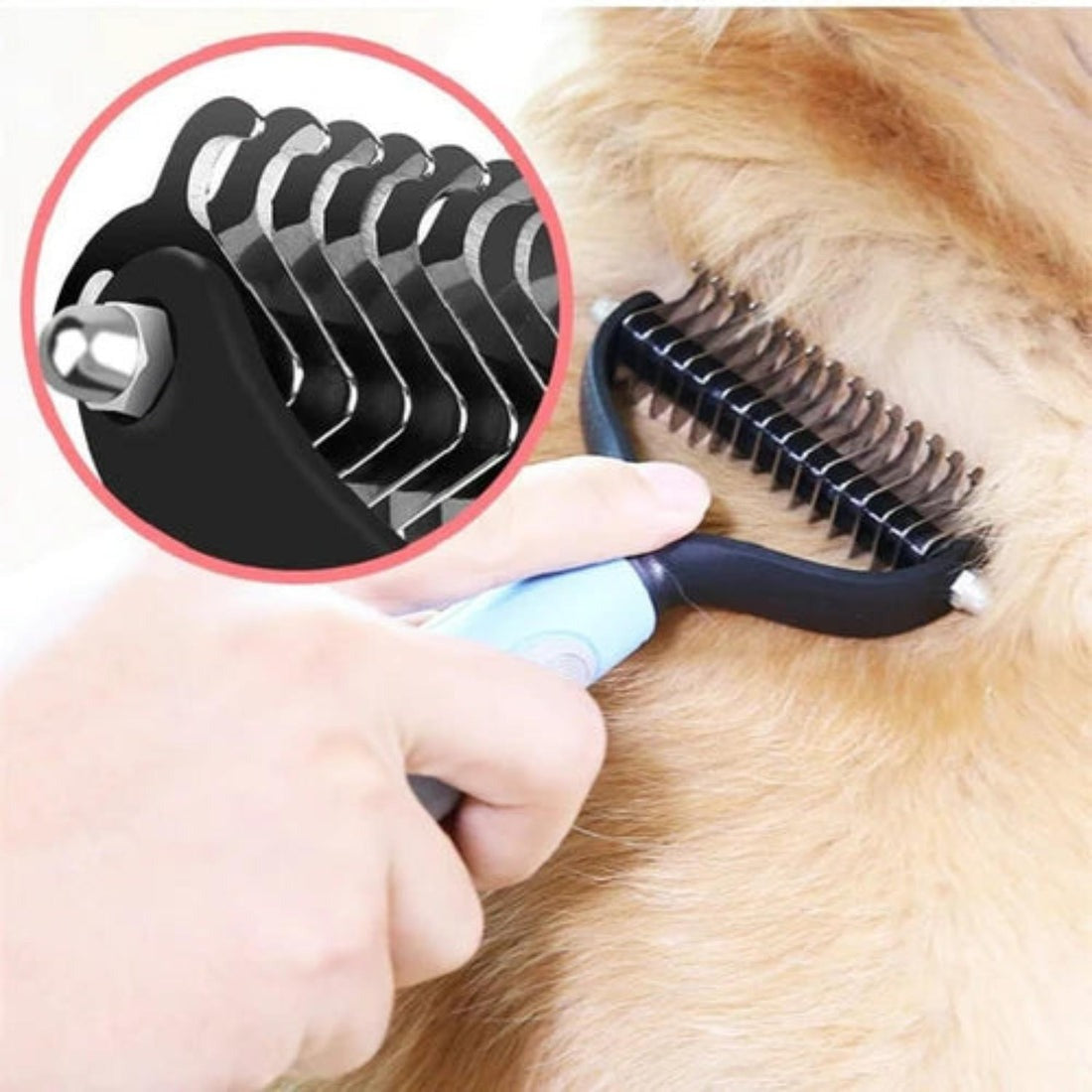Peine corta nudos para perros y gatos