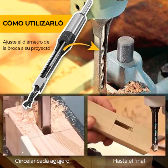 TitanSquare™ - Brocas de acero para orificios cuadrados