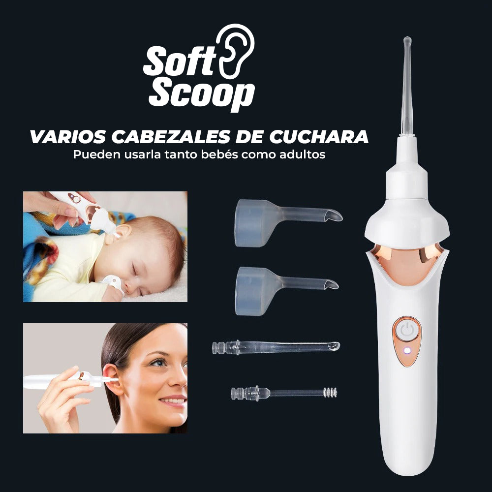 SoftScoop™ - Limpiador de oidos electrico
