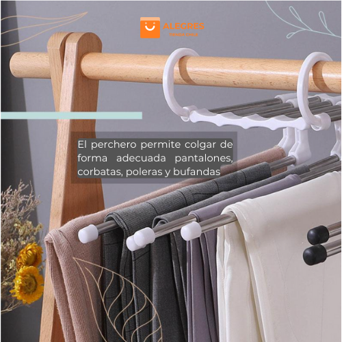 ColgaMax™ - Colgador de pantalones multifuncional