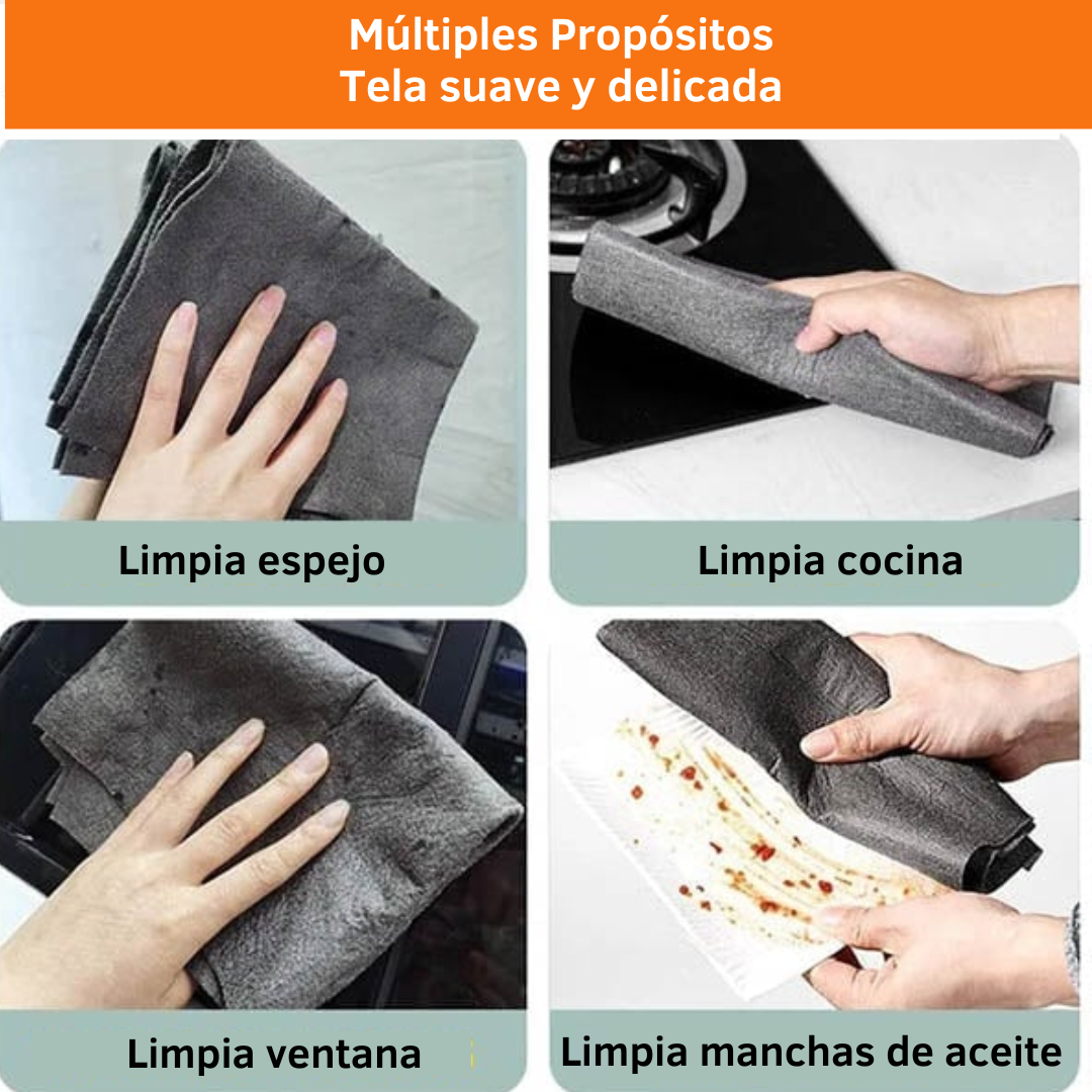 CLEANMAGIC™ - PAÑOS MÁGICOS DE LIMPIEZA (PACK 5 UNIDADES)