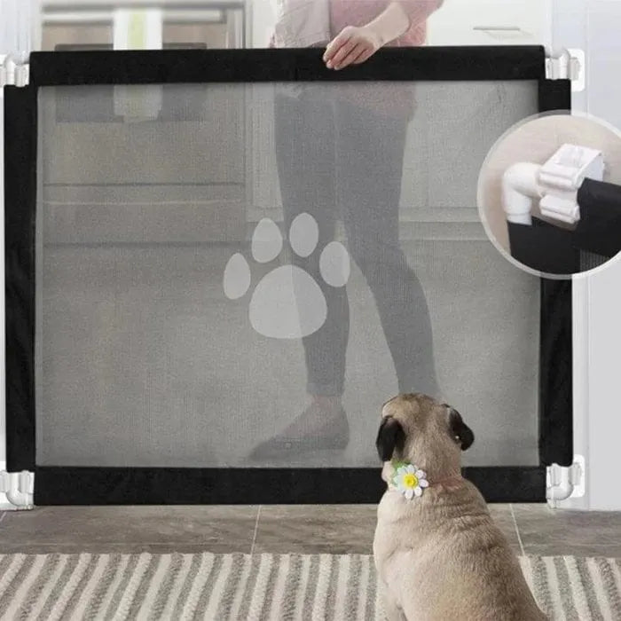 Malla portátil separadora de espacios para mascotas y bebés