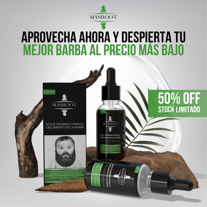 Manroot™ - Barba más densa, fuerte y saludable, naturalmente