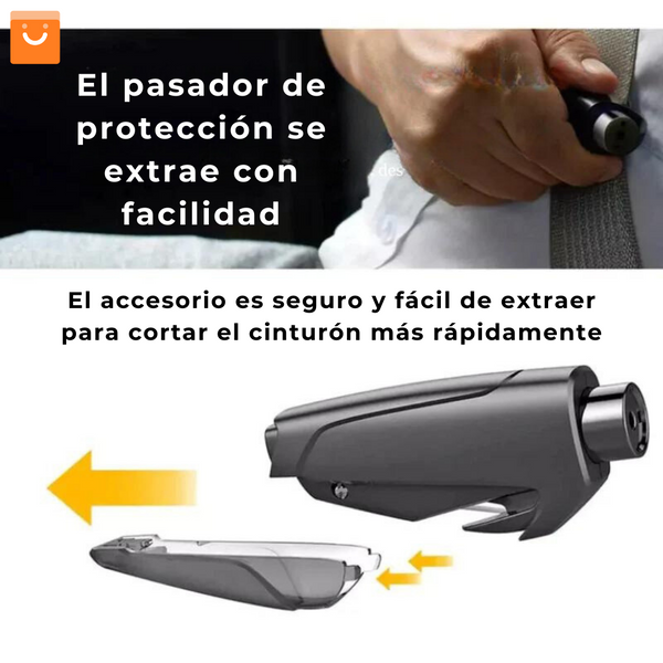 CarGuardian 3 en 1™ - Martillo de emergencia para el auto