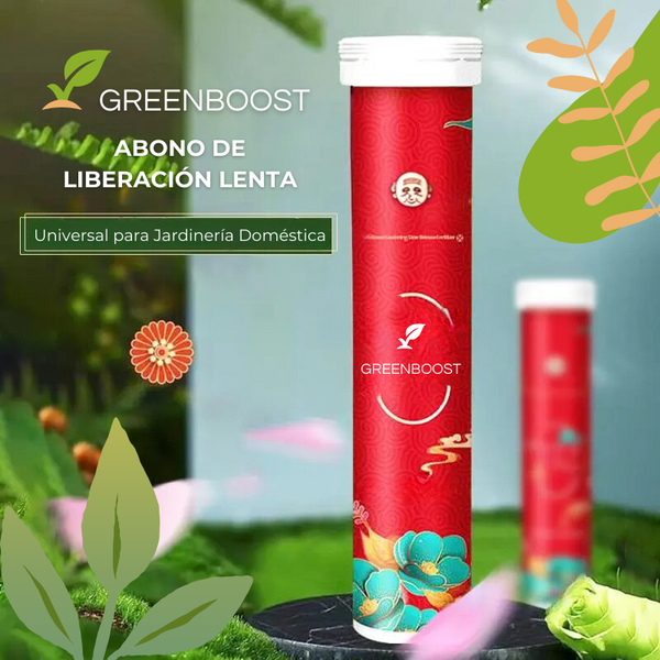 GREENBOOST™ - FERTILIZANTE DE PLANTAS ORGÁNICO EN TABLETA