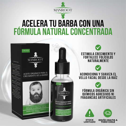 Manroot™ - Barba más densa, fuerte y saludable, naturalmente
