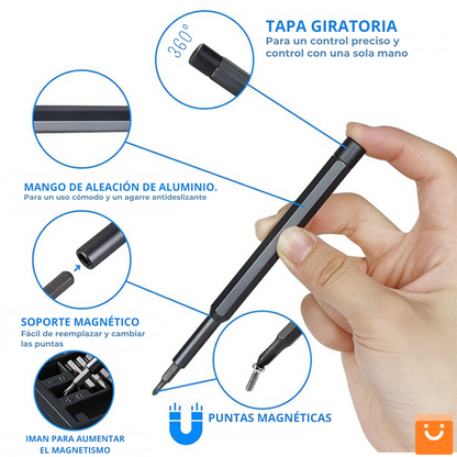 SCREWMASTER™ - JUEGO DE DESTORNILLADORES 24 EN 1