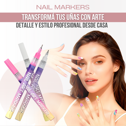 Nail Markers™ - Dibuja tu estilo, color a color