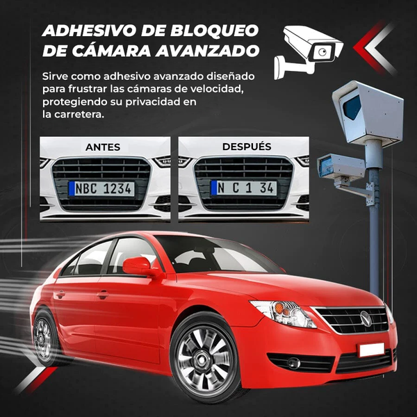 ShadowShield™ - Adhesivos invisibles para placas de auto