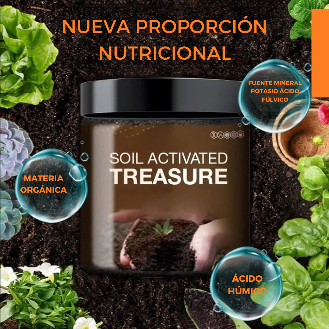 Soilboost™ - Mejorador de tierra, revitalizador de plantas.