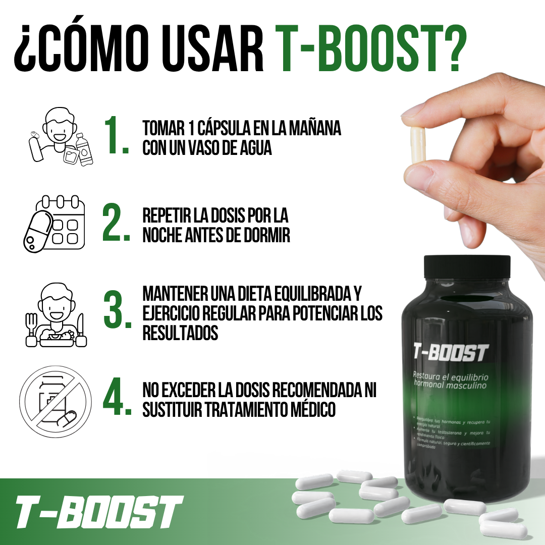 T-BOOST™ - Equilibra tus hormonas, recupera tu energía y transforma tu cuerpo