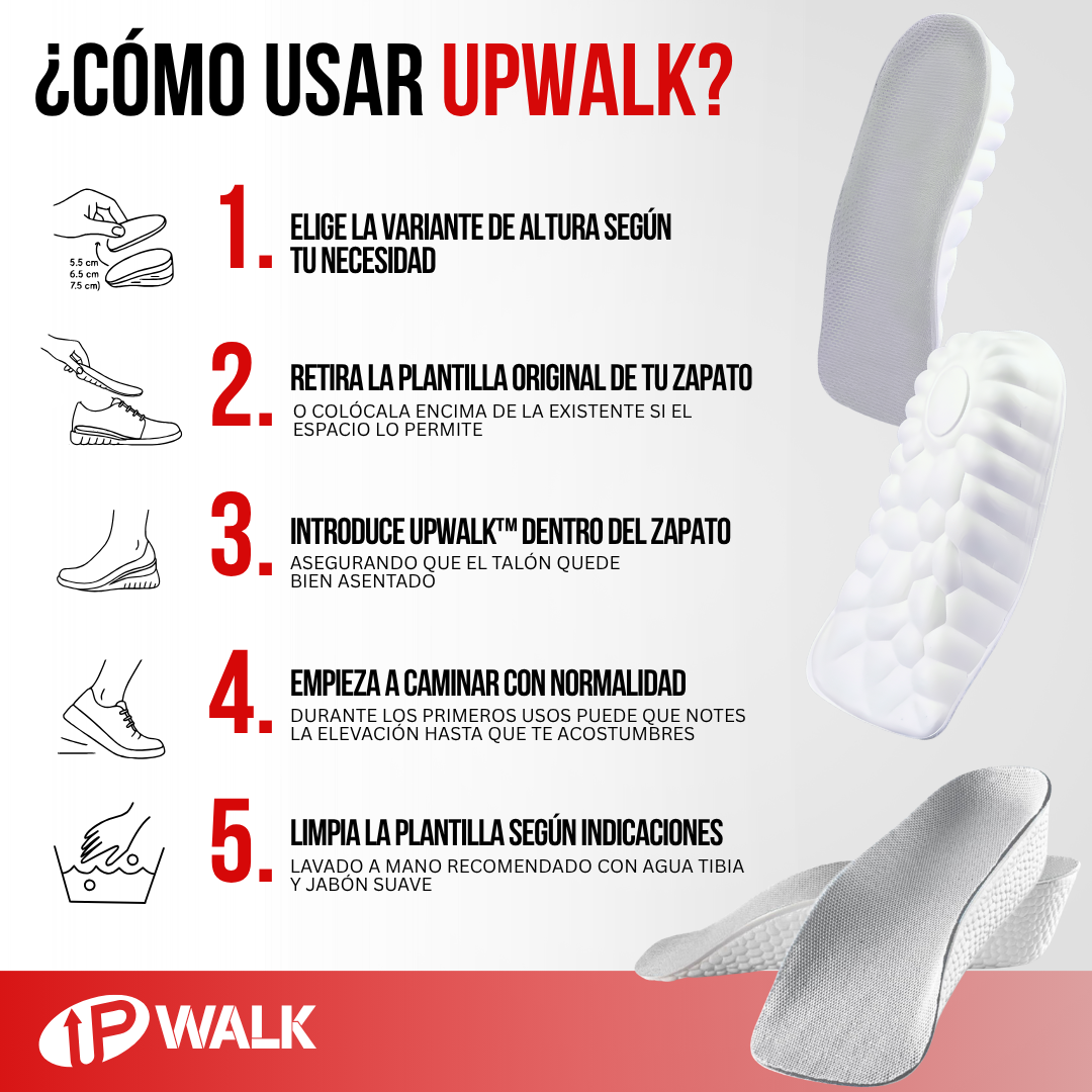 UpWalk™ - más altura, mejor postura y comodidad en cada paso