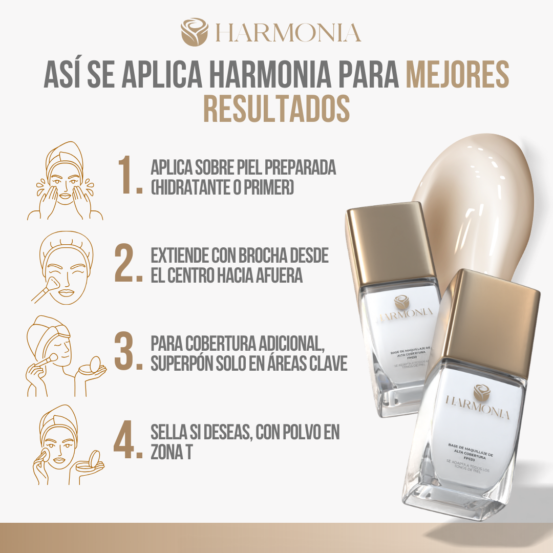 HARMONIA™ - Una base que se adapta a ti, para un look naturalmente perfecto