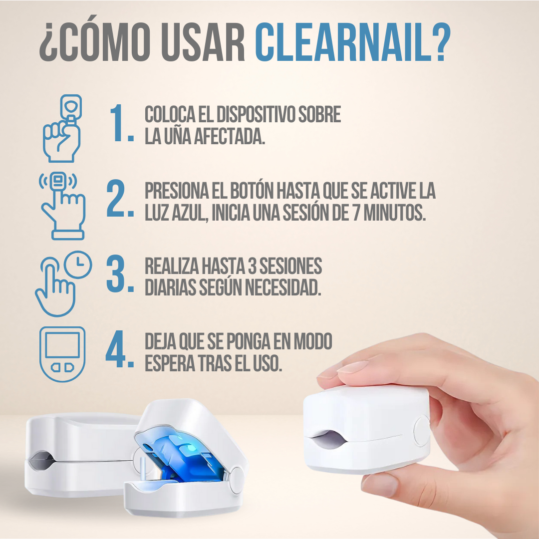 ClearNail Laser™ - Uñas sanas y fuertes desde la primera semana