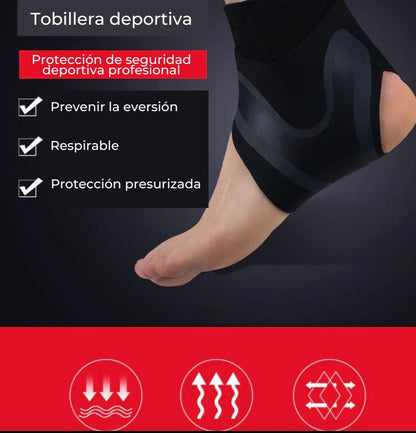 Tobillera elástica transpirable y estabilizadora