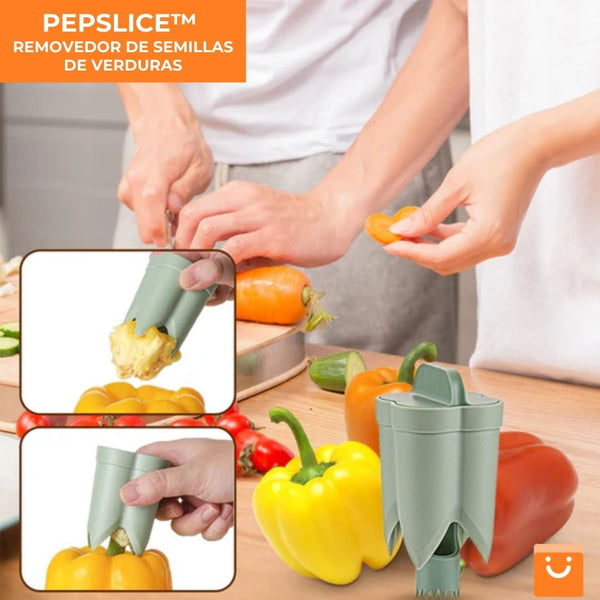 PEPSLICE™ - REMOVEDOR DE SEMILLAS DE PIMIENTOS - ¡OFERTA! 1 + 1 gratis (2 unidades)