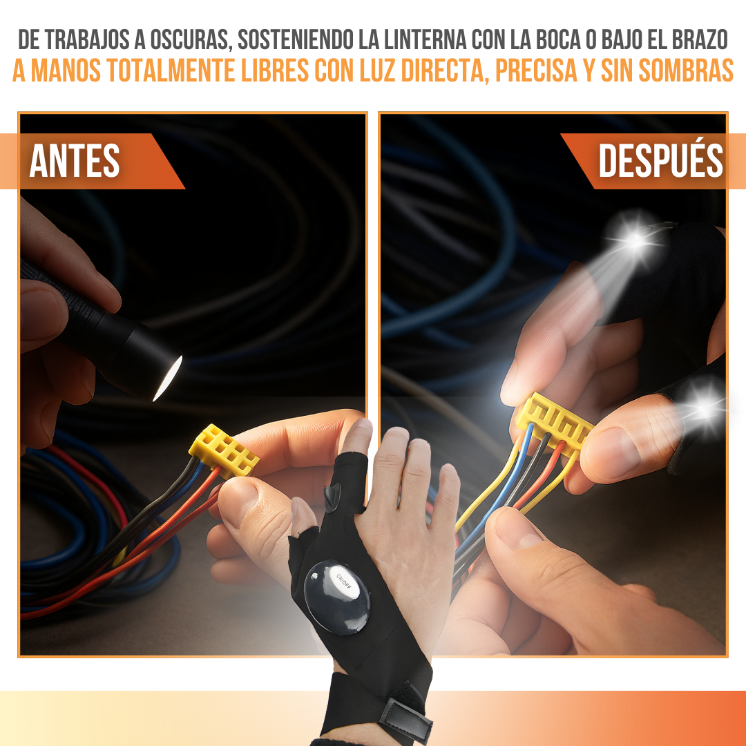 Light Gloves™ - Ilumina tus manos. Libera tu movimiento