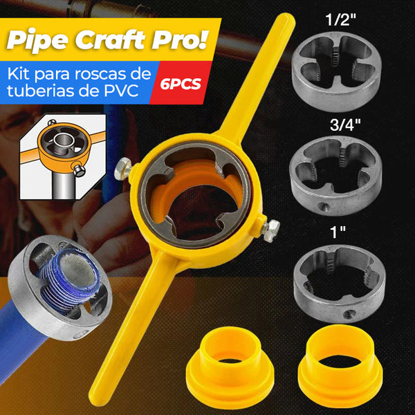 PipeCraftPro™ - Kit para roscas de tuberias en PVC