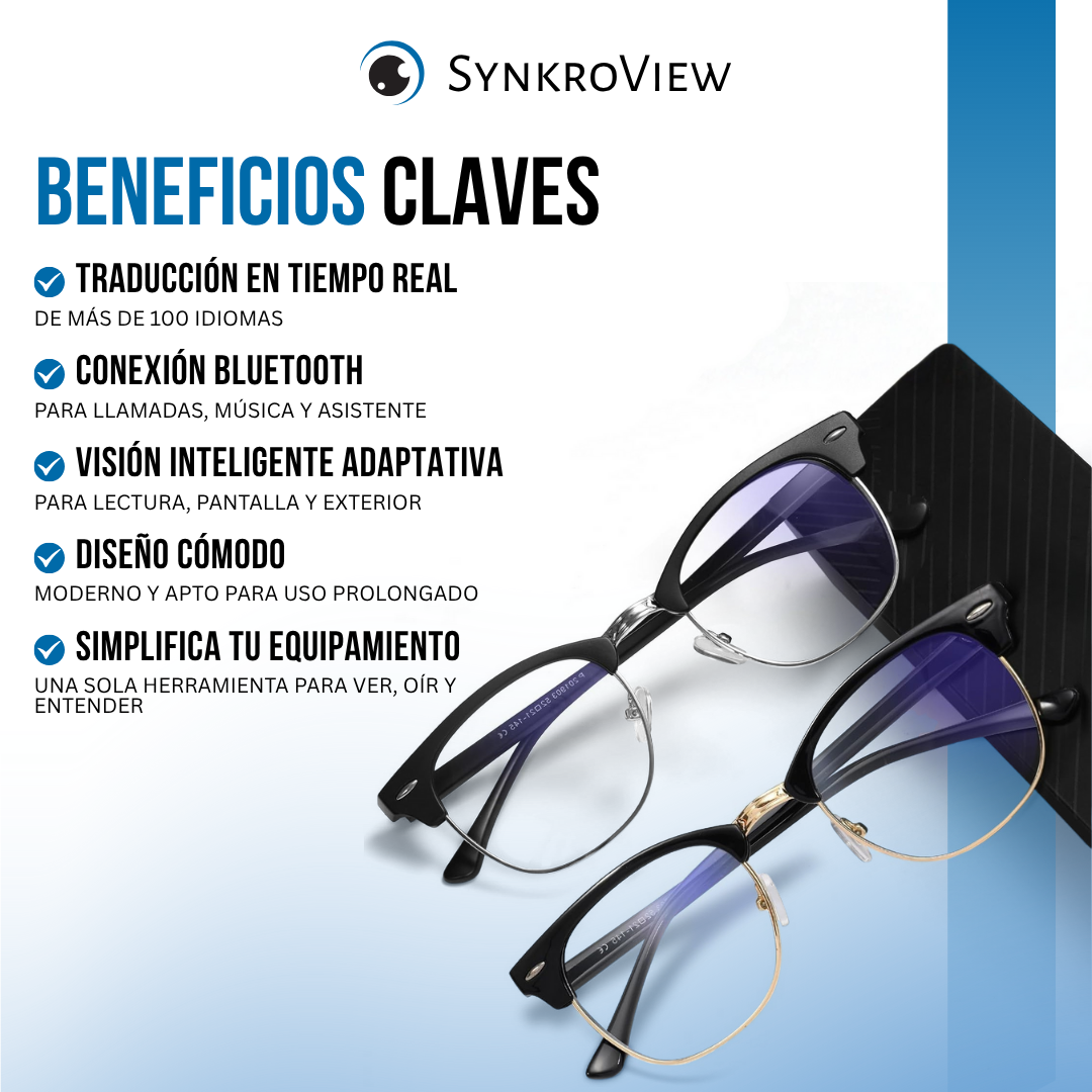 SynkroView™  - Traduce, escucha y conecta sin barreras