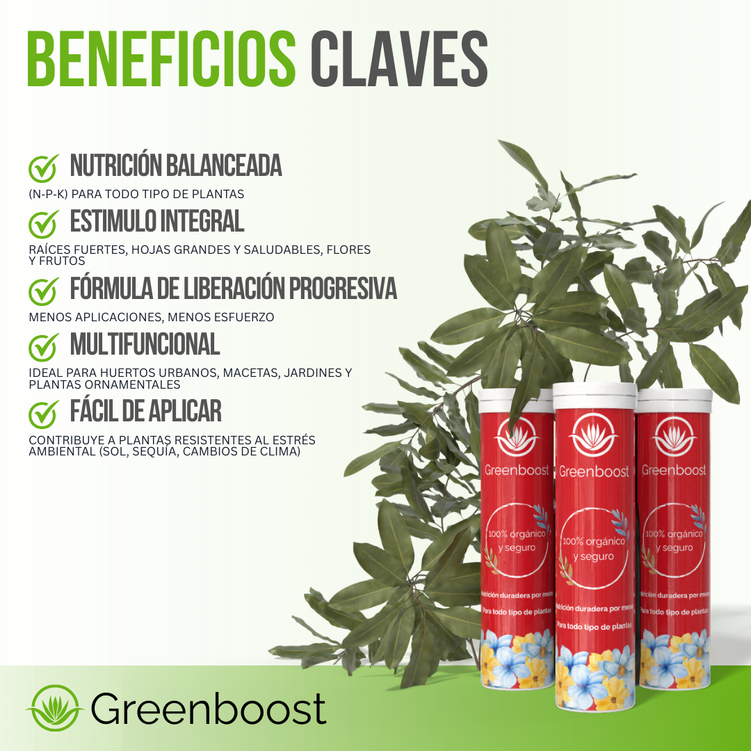 Greenboost™ - Nutrición natural que dura, resultados que se notan
