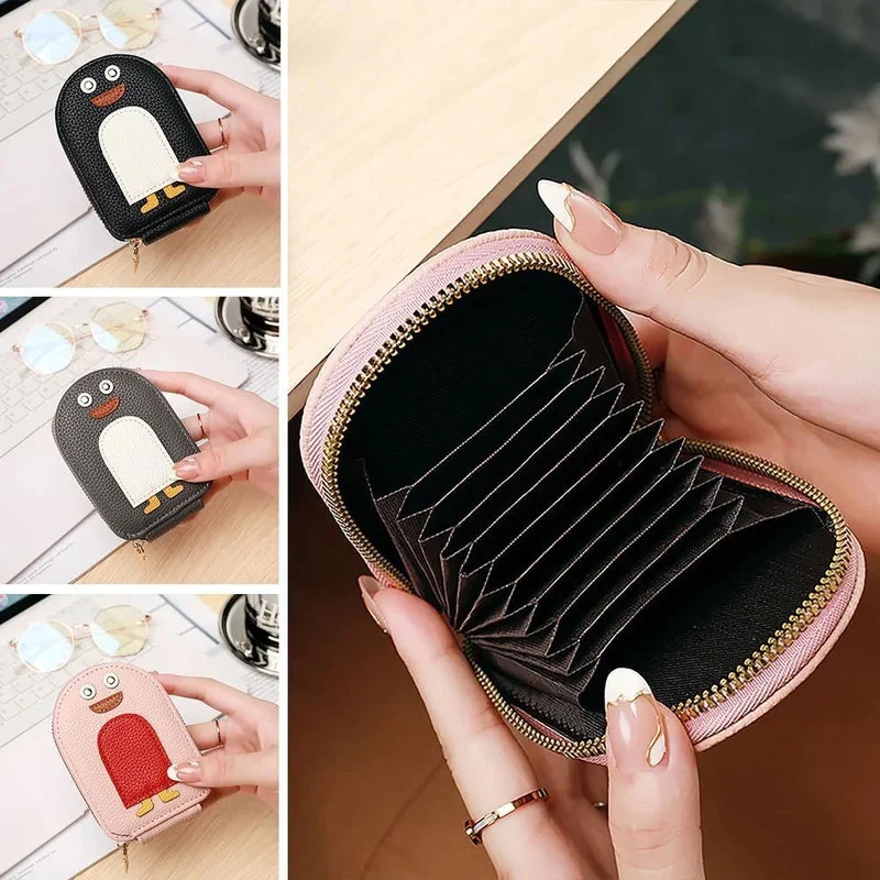 CardChic™ -  MINI BOLSO DE PINGUINO PORTA TARJETAS