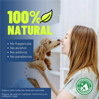 PetClean™ - Aerosol 100 % Natural para el cuidado bucal de perros y gatos
